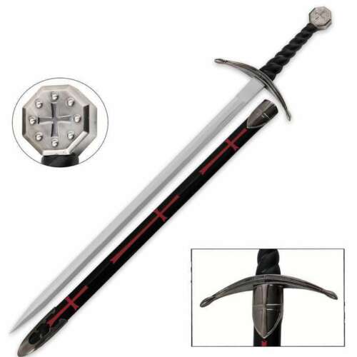 Historic Knights Templar Broadsword REAL STEEL Sword