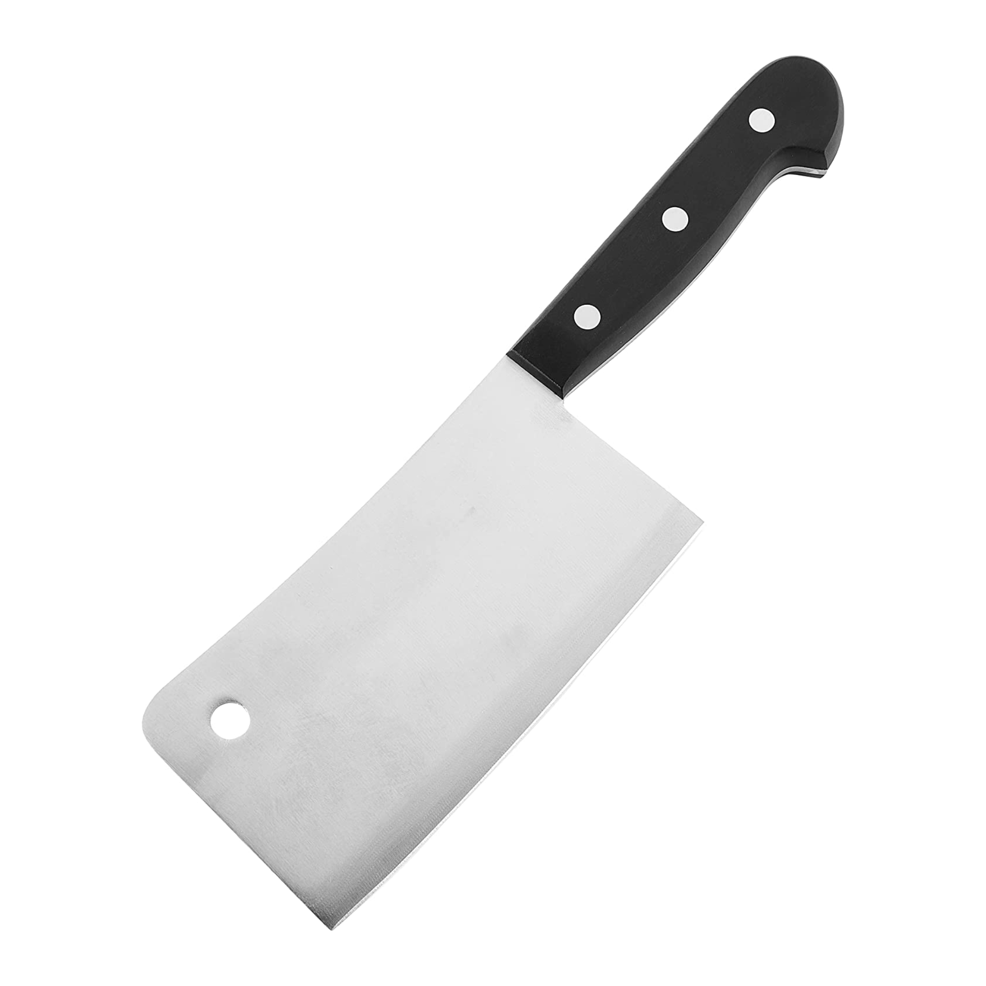 Meat Cleaver knife, 6", Black-Stainless Steel