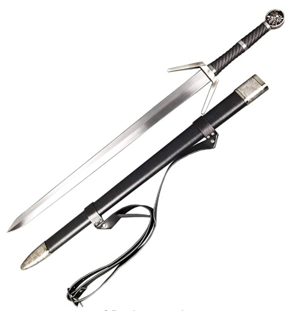 Otakumod One Hand Silver Sword Medieval Knight Swords