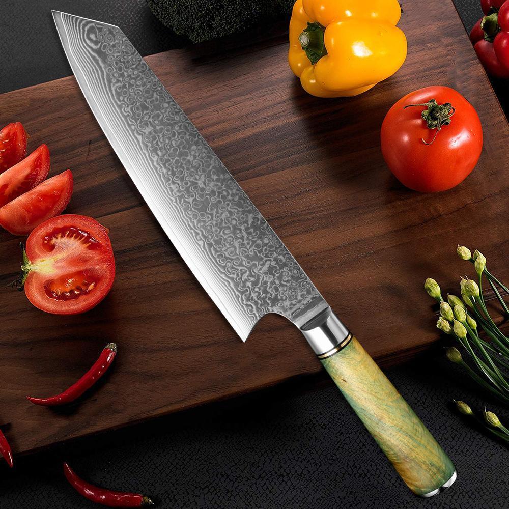 8-Inch Damascus Steel Japanese Knife, VG10 67LAYERS Super Steel