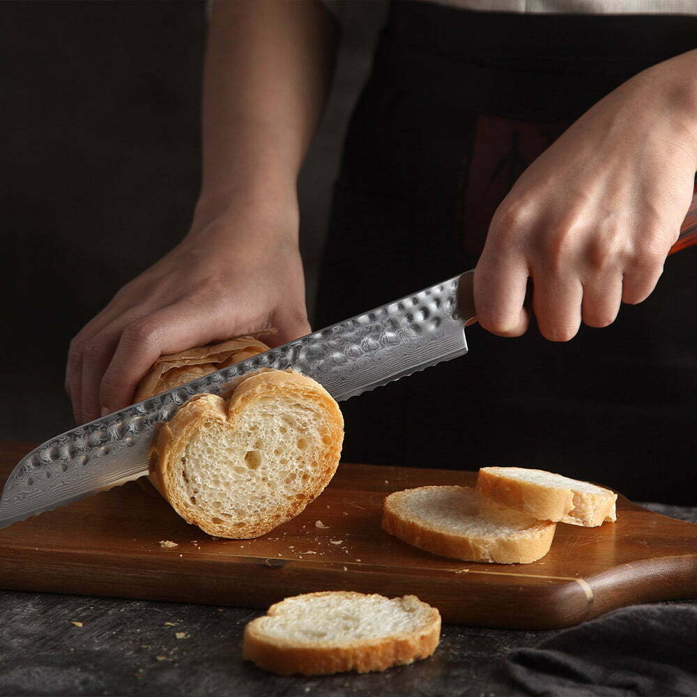 Damascus Steel Bread Knife