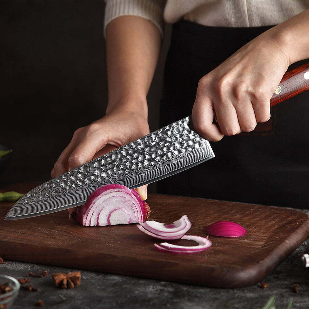 Sharp Blade Japanese Damascus steel Chef Knife Set