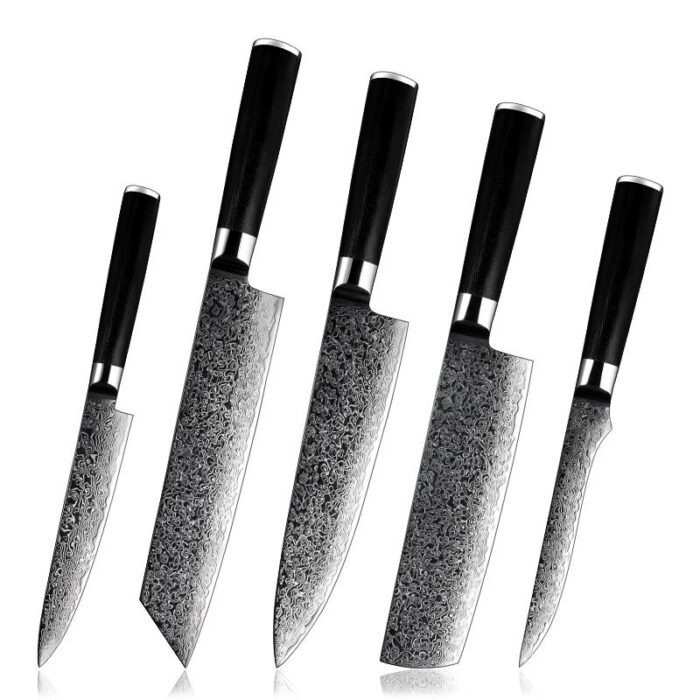 5 PCS Set 67-Layer Damascus Steel