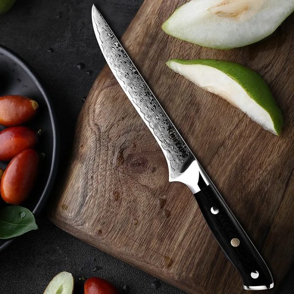5.5" Boning Knife 67-Layer Damascus Steel Blade