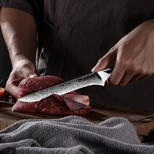 5.5" Boning Knife 67-Layer Damascus Steel Blade