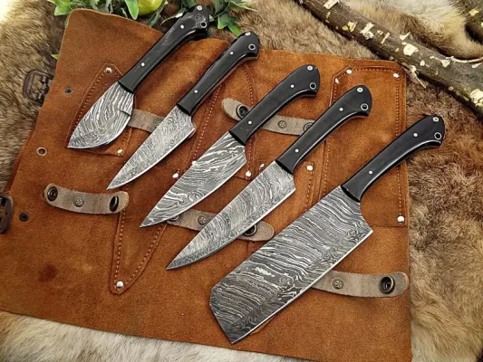 Damascus Steel Knife Set